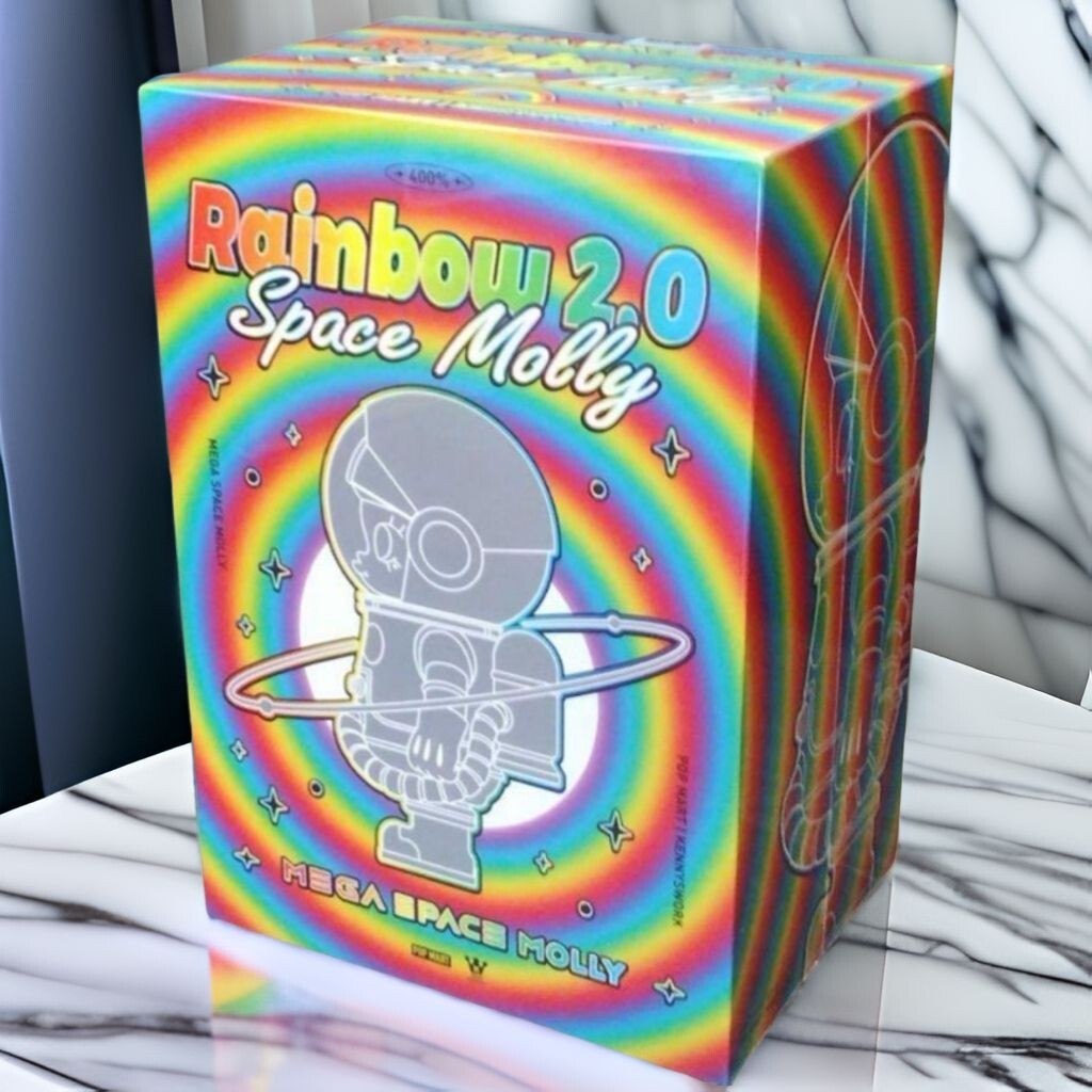 POP MART MEGA SPACE MOLLY 400% Rainbow 2.0 New Sealed From