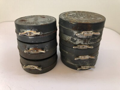 LOT 7 BOXES POLISHED TIN SHOES SHOES EBONY SHOES BOLOGNA-GUTTALIN PADOVA