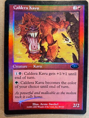 mtg kavu cards MTG 1x FOIL Caldera Kavu Planeshift Pauper Magic the Gathering Card x1 LP