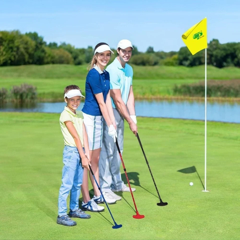 Kid Practice Golf Putter Retractable Blade Head Sturdy Shaft for Right Left - Image 4 of 4