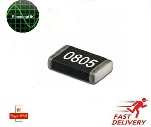 25 Pcs.0805 YAGEO SMD Chip Resistors. 170 Values Various 0R - 10M. +/- 1%.