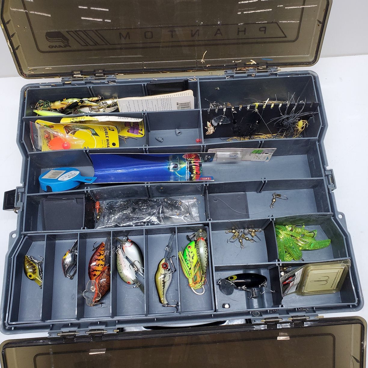 Huge Double Sided Briefcase Style Fishing Bait and Tackle Box eBay
