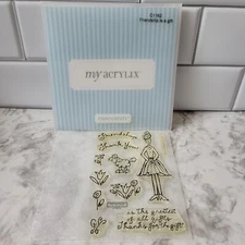 CTMH Close To My Heart Friendship Is a Gift Acrylix Stamp Set C1162