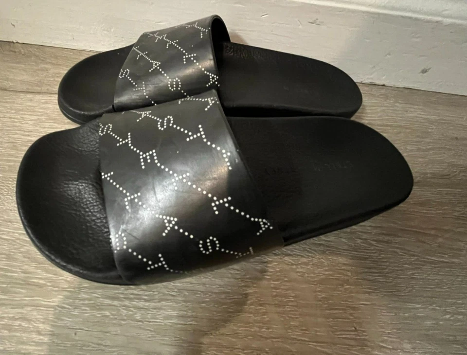 Zapatillas deslizantes con logo negro para adultos y jóvenes Stella McCartney talla 36 talla pequeña Foto 4 de 4