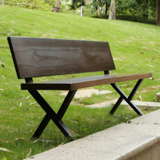 16 Inch Metal Bench Legs,Backrest Bracket Set of 2,Ideal for DIY Projects with B