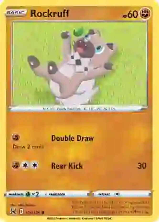 4x Rockruff - 109/196 - Common NM-Mint Pokemon SWSH11