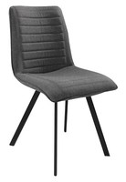 Esszimmerstuhl KüChenstuhl Wohnzimmerstuhl Gepolstert Stoff Grau Schwarz Modern