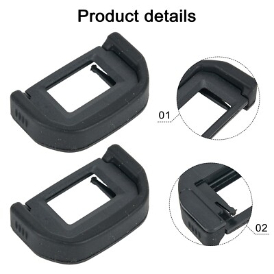 EMSea DK-28 Augenmuschel Set – 4 Stück, ABS, Für Nikon D7500, Schwarz