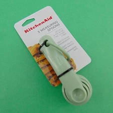 KitchenAid Measuring Spoons Set Easy Read Soft Grip Pistachio Green KQ057OHPIA