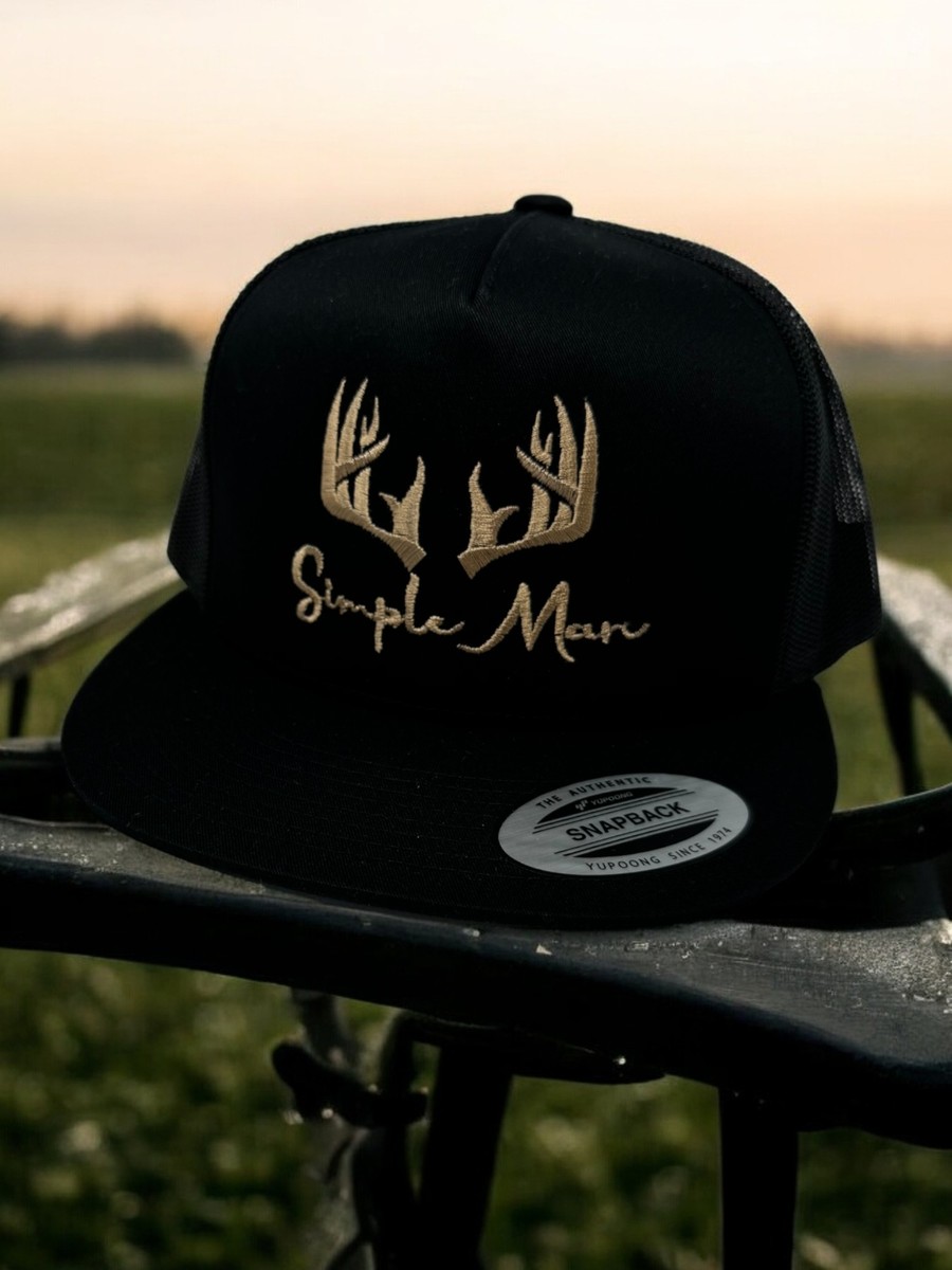 Simple Man Game Turkey Hunter Flat Bill Cap Hat Trucker Mesh Outdoors Rugged 90s Accessories | Hunting Outdoors Simple Man Turkey Flat Bill  main image 2