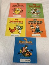 5 x Vintage 1967 My Book Of Nursery Rhymes - A Bancroft Cloth Book RARE VGC