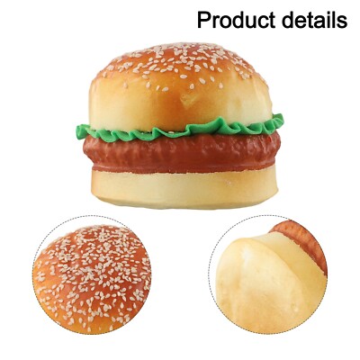For Play Künstlicher Burger Modell Gefälschte Sandwich Dekoration Sicher PU Ma