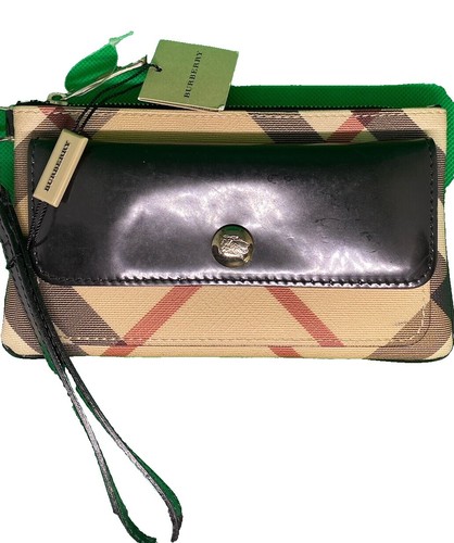 Burberry Long Wallet Nova Check Leather Men Wallet Accessory