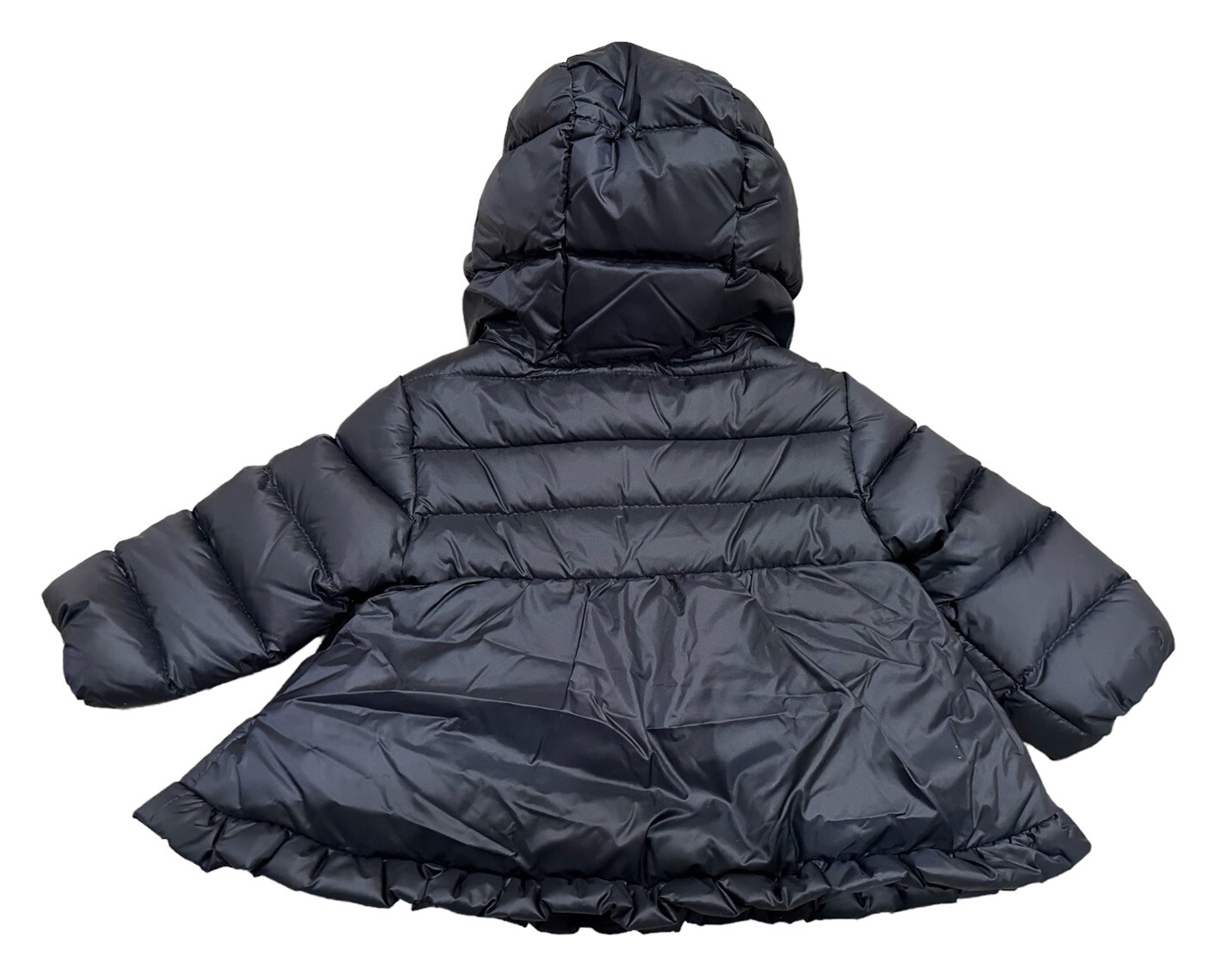 NEW Moncler Baby Girls Odile Hooded Down Jacket Navy BlueSize 36