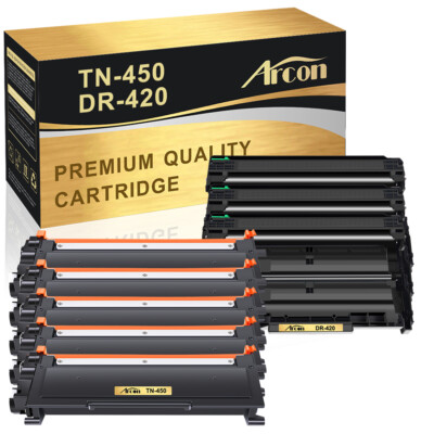 TN450 Toner / DR420 Drum Compatible with Brother HL-2270DW HL-2240 MFC-7360 Lot