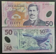 1999 New Zealand 50 Dollars polymer Circulated