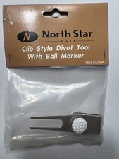 WOW North Star Golf Divot Tool Golf Ball Marker CLIP STYLE- FAST FREE SHIP