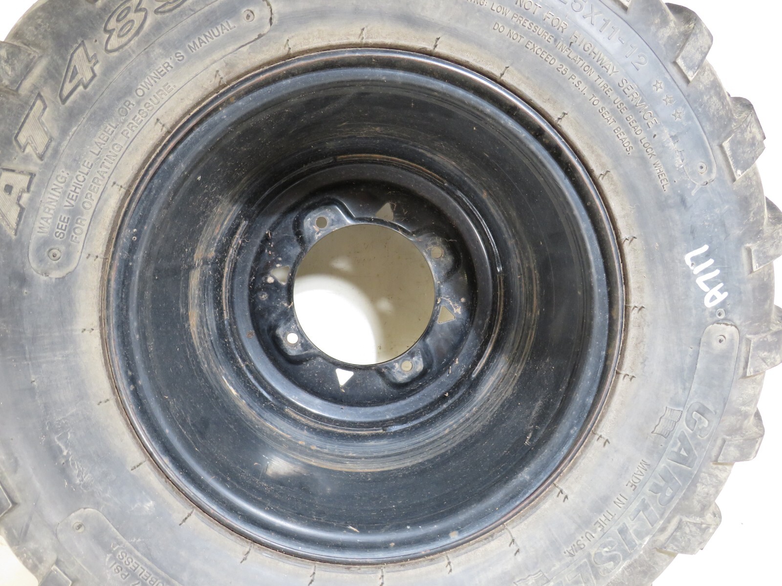 2007 Polaris Sportsman X2 500 Rear Rim Tire Wheel Carlisle AT489 25x11x12 RT1 eBay