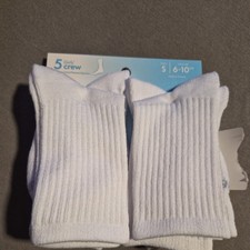 Wonder Nation Girls Turncuff Socks (5 Pair) S (6-10.5) NEW! NWT
