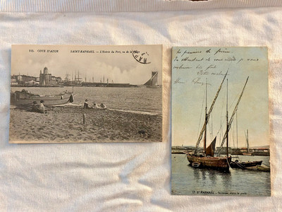 Saint-Raphaël * Tartanes im Hafen / Strände * 1910er Jahre