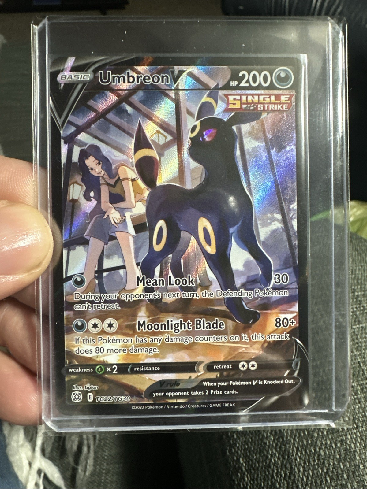 Pokémon Umbreon V TG22/TG30 Brilliant Stars Trainer Gallery Ultra Rare Holo MINT