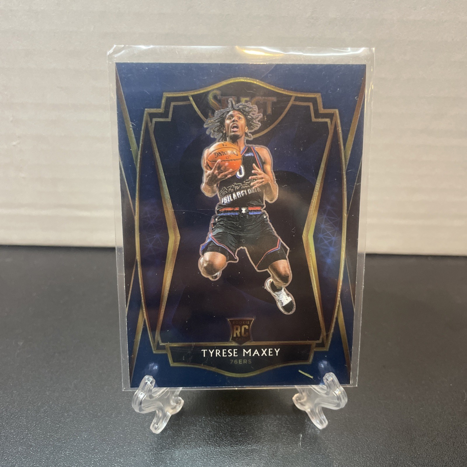 Tyrese Maxey 2020-21 Panini Select Blue RC Rookie #174 Philadelphia 76ers NR!