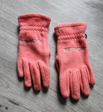 Columbia Fast Trek Fleece Gloves Youth XS Coral/peach/pink Fleece w/ Palm Pad