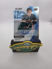 2023-24 Upper Deck Allure Blue Line Auto #112 -- Brock Faber RC /35