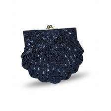 Vintage La Regale Beaded Clam Shell Clutch