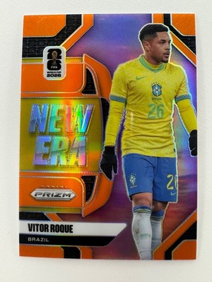 2026 Panini Prizm FIFA World Cup Vitor Roque New Era Orange Prizms /25 Brazil