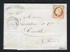 Belle lettre de La Mûre d'Isère pour Grenoble ( 1859 ) avec un n° 16