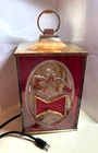 Vintage Budweiser Beer Hanging Light Lantern PAINT DAMAGED works