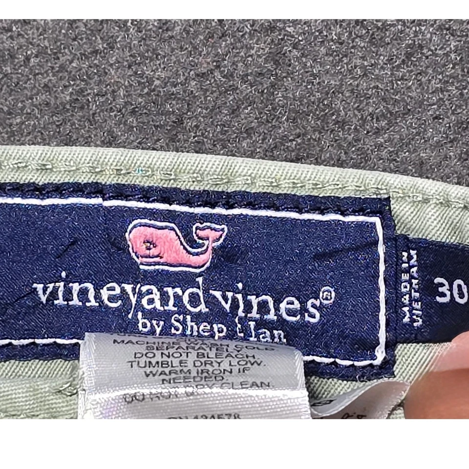 Мужские шорты Vineyard Vines размер 30 шалфей зеленый чинос хлопок повседневные - Изображение 2 из 4