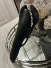 Selle San Marco Concor Black Leather Saddle w/ Campagnolo Laprade Seatpost — photo 1