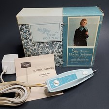 Vintage Sears 3 Speed Electric Scissors 344.21772 Sewing Fabric Cutters Working