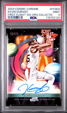 2024 Cosmic Chrome Kevin Durant First Flight Gold On Card Auto /25 PSA 9 POP 2