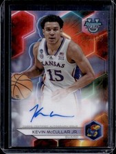 Kevin McCullar Jr Kansas Basketball Topps Refractor Rookie Autograph Card /125