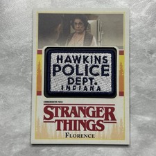 2018 Stranger Things Season 1 Florence Commemorative Patch Card Hawkins Police