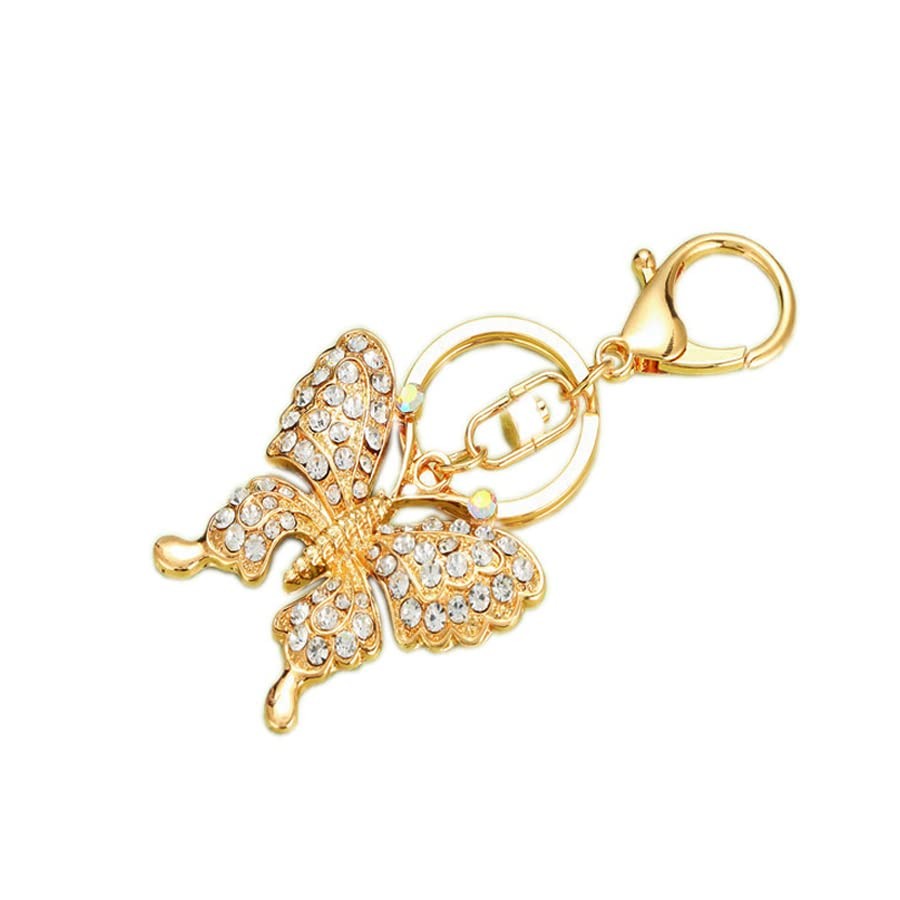 Porte-clés Cheval Strass - Pendentif Animal Décoratif - Charm Pour Sac - Neuf Avec étiquettes