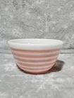 Vintage #401 PYREX 1-1/2 Pint Pink & White Striped Mixing Bowl