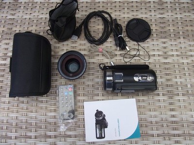 Andoer Video Kamera 1080P Volle HD 16X Digital Zoom