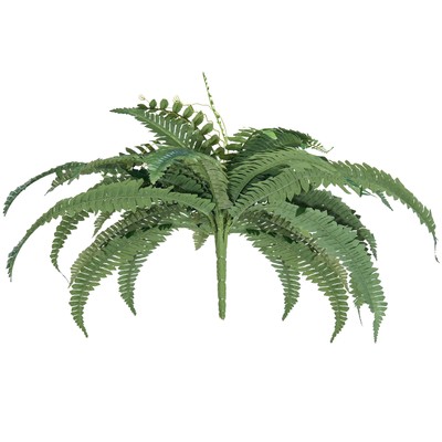 Uimoso 2 Pcs Artificial Boston Ferns Fern 35 Branches Indoor Outdoor Decor