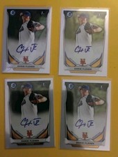 (4) Chris Flexen 2014 Bowman Chrome Auto Lot 