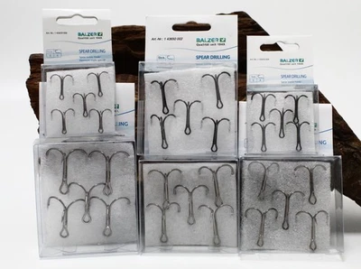 Balzer Camtec Speci Speerdrilling Gr. 1 2 4 6 8 1/0 2/0 Treble Hook NEW OVP SALE - Bild 1 von 2