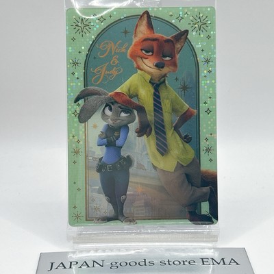 Zootopia Judy Nick Disney Characters Wafer Kira Card Japan Limited