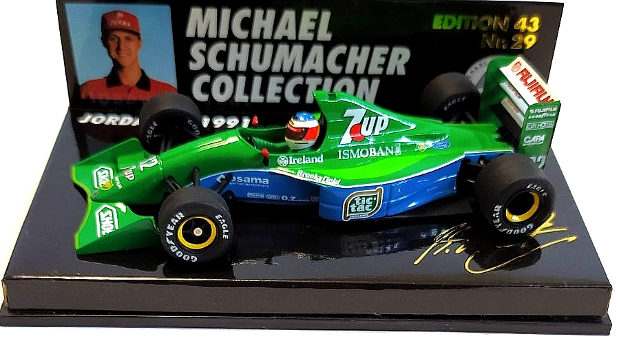 MINICHAMPS 1:43 AUTO JORDAN F1 1991 #32 M. SCHUMACHER COLLECTION  ART  510914332 - Immagine 2 di 2