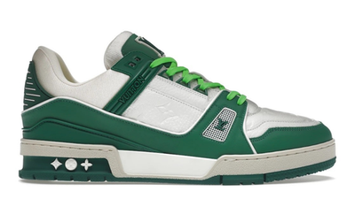 Louis Vuitton Green White Empreinte Leather Low Top Trainer