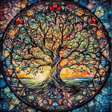 GEMOUJ Tree of Life Diamond Painting Kits for Adults,5D Diamond Art Kits for Adu