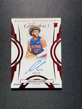 2021-22 Panini Flawless Auto Isaiah Livers RC Rookie #FRA-ILV Red 3/15 XV44
