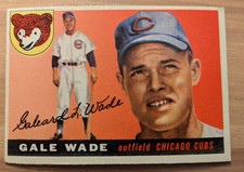 1955 Topps Vintage #196 Gale Wade Rookie Card Excellent EX Condition. rookie card picture